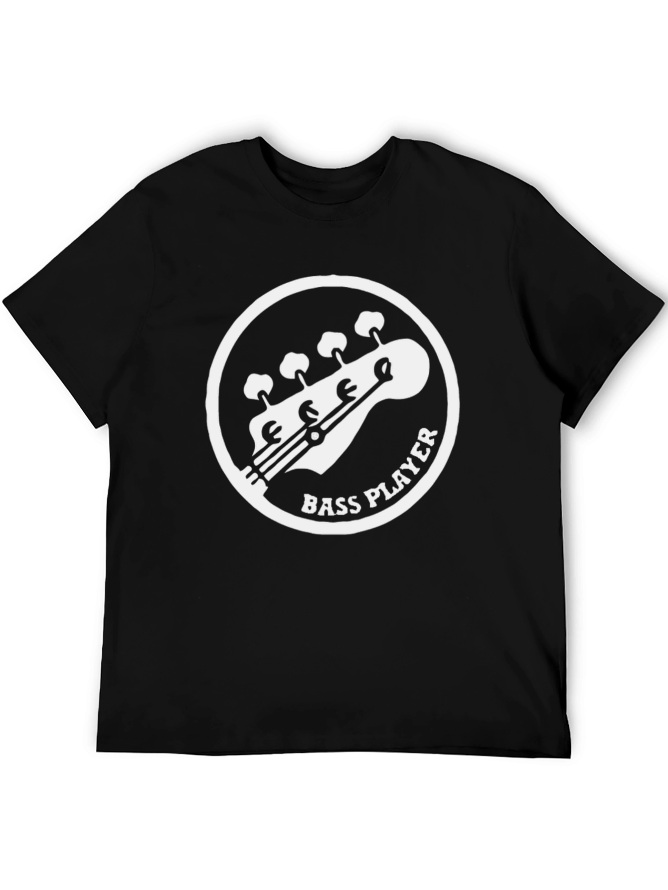 Camiseta Negra Bass Player para Amantes de la Música