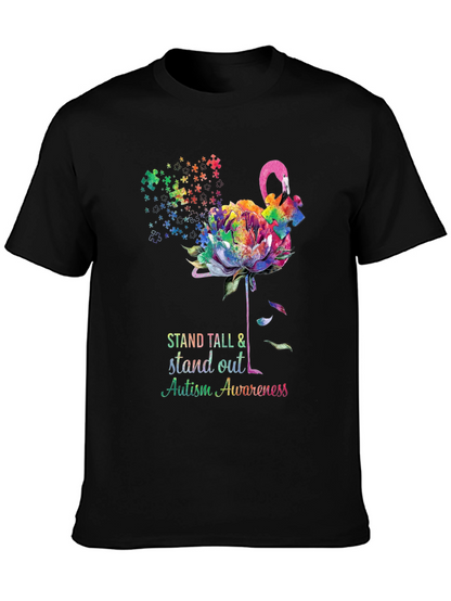 Camiseta Concienciación Autismo - Flamenco Puzzle
