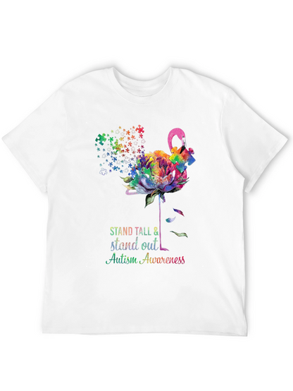 Camiseta Concienciación Autismo - Flamenco Puzzle