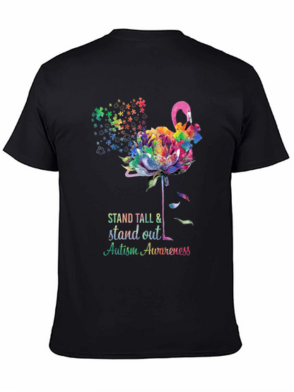 Camiseta Concienciación Autismo - Flamenco Puzzle