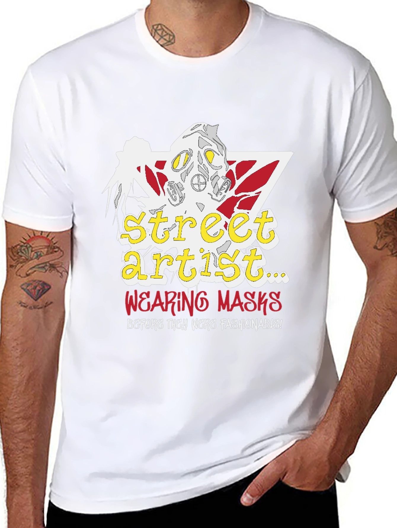 Camiseta Negra Street Artist con Diseño Único