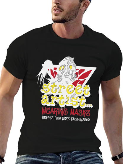 Camiseta Negra Street Artist con Diseño Único