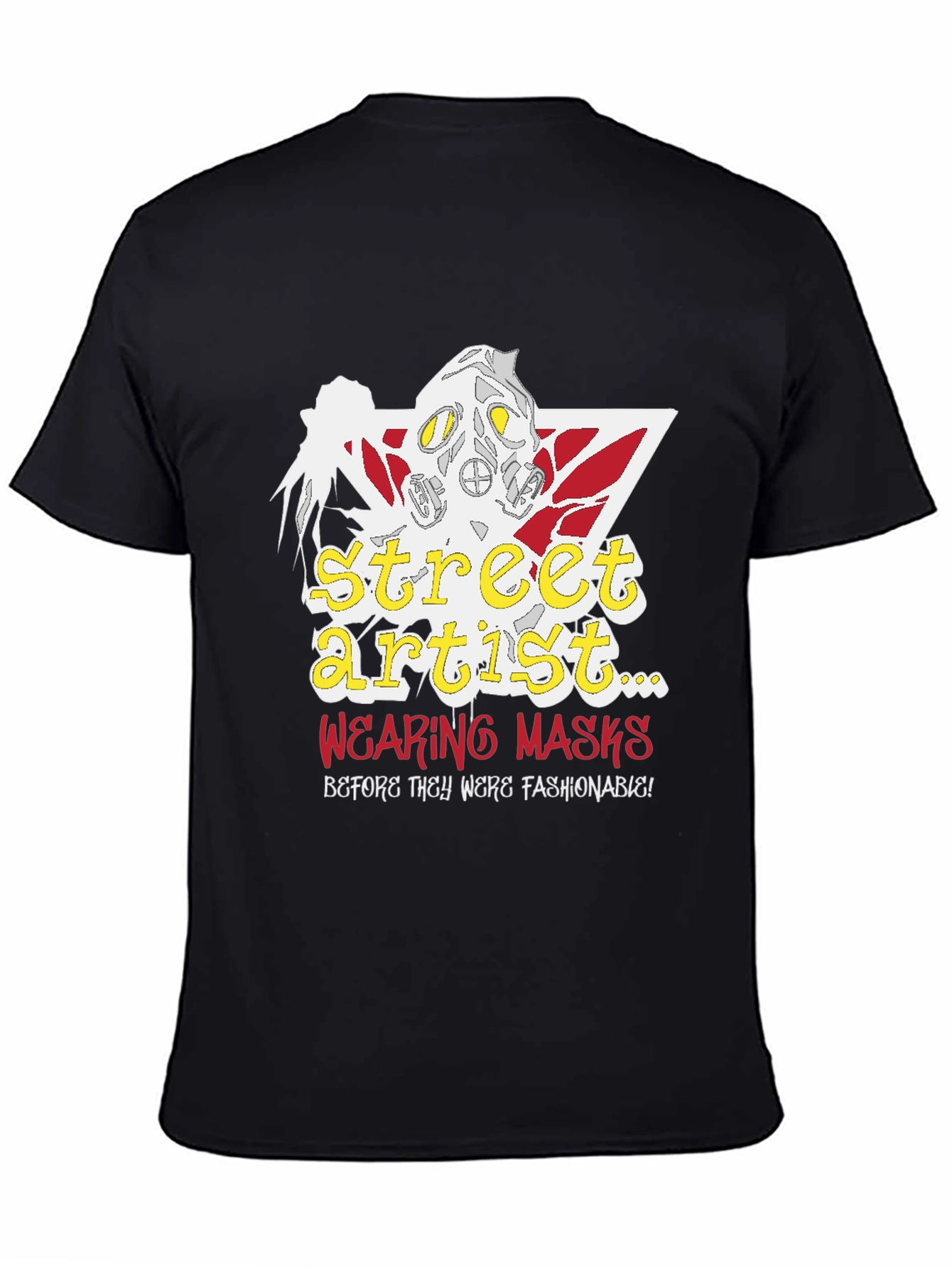 Camiseta Negra Street Artist con Diseño Único