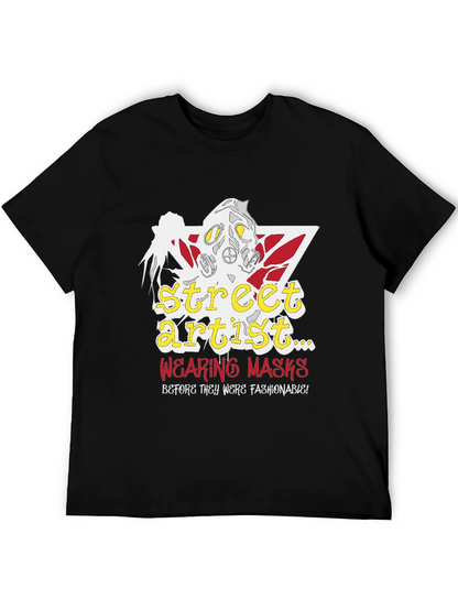 Camiseta Negra Street Artist con Diseño Único