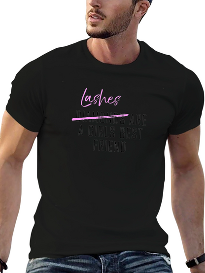 Camiseta Negra Lashes para Mujer