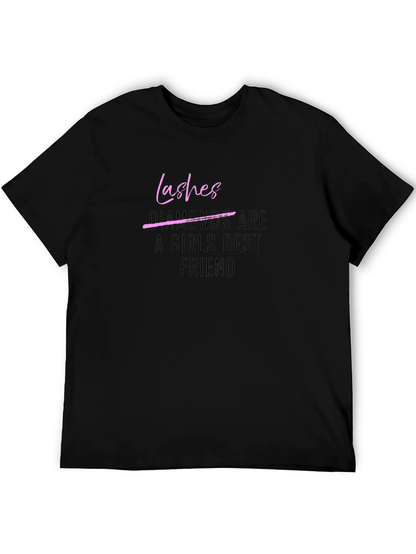 Camiseta Negra Lashes para Mujer