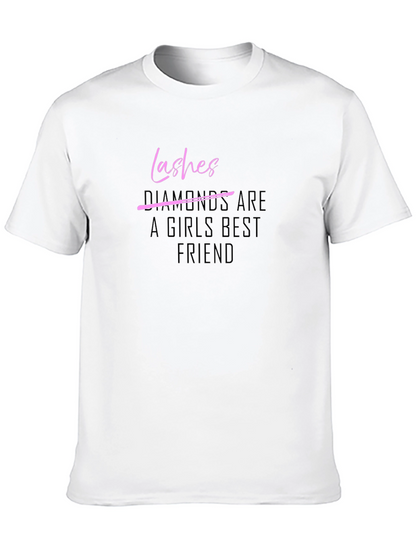 Camiseta Negra Lashes para Mujer
