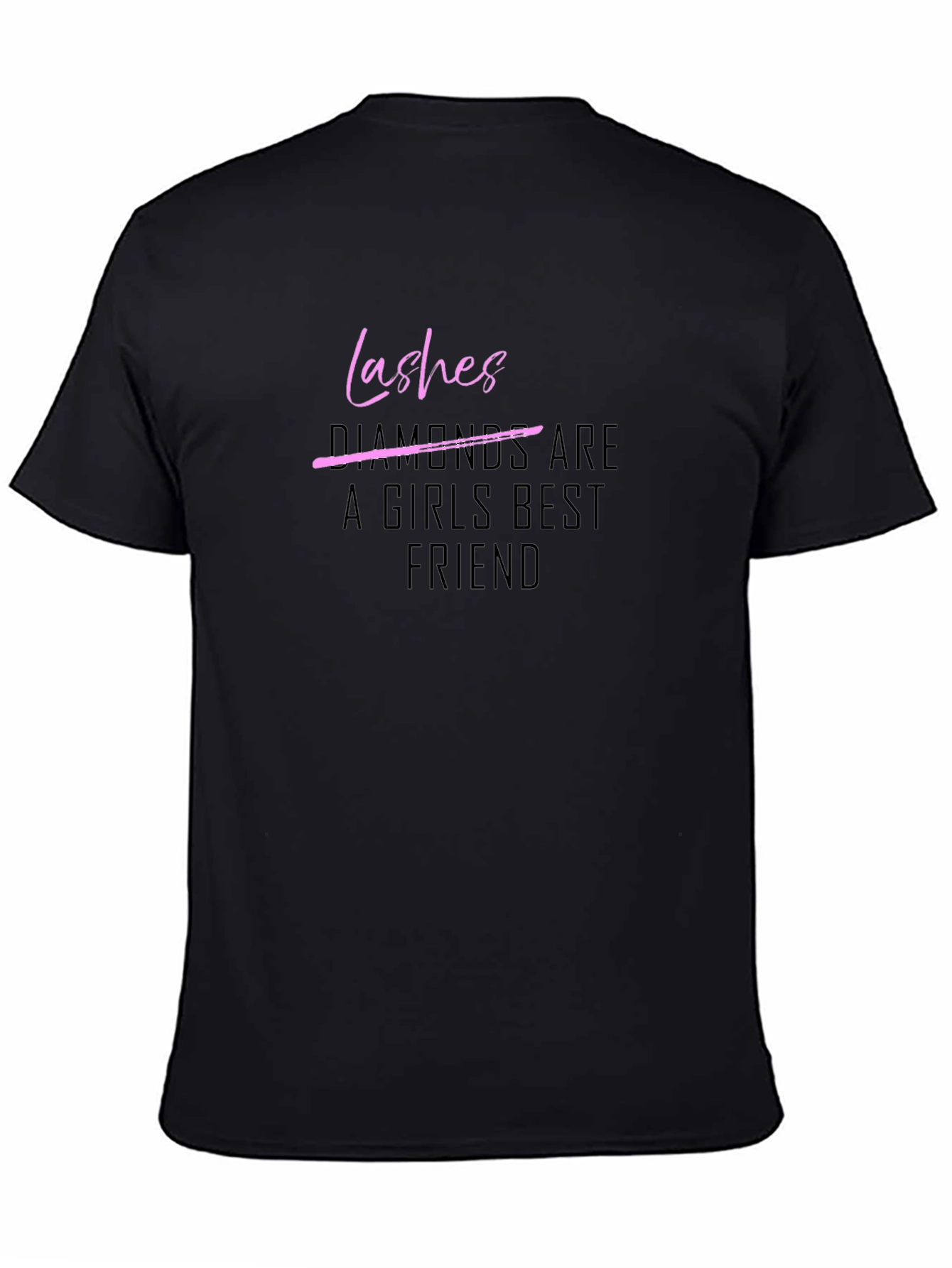 Camiseta Negra Lashes para Mujer