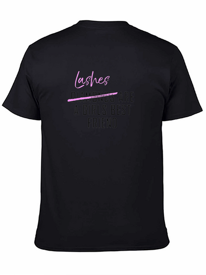 Camiseta Negra Lashes para Mujer