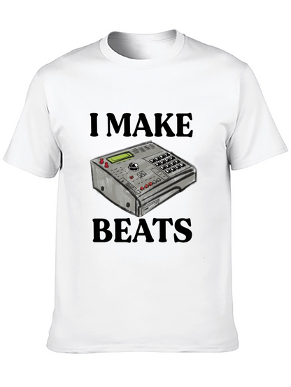 Camiseta Negra I Make Beats - Diseño Musical