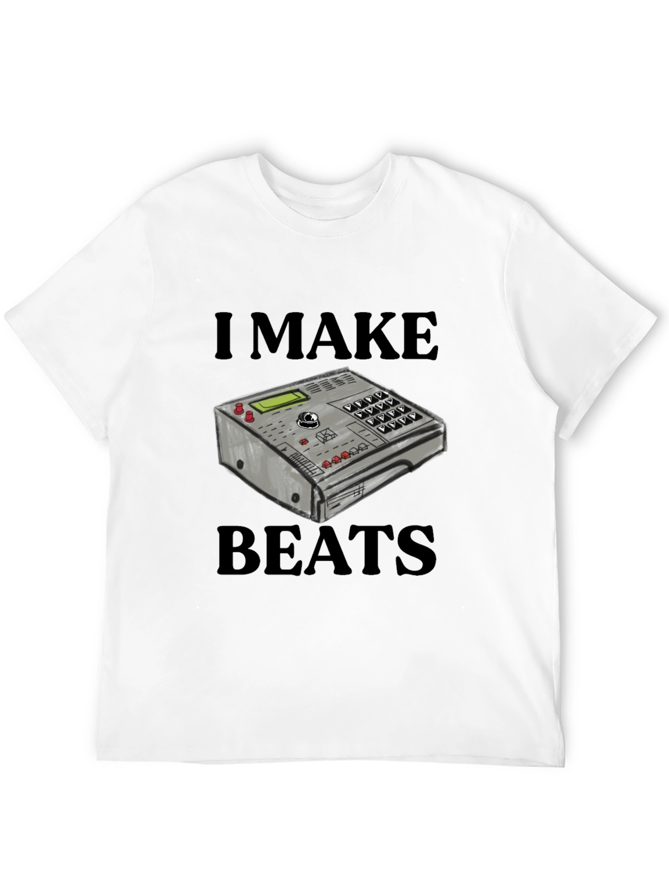 Camiseta Negra I Make Beats - Diseño Musical