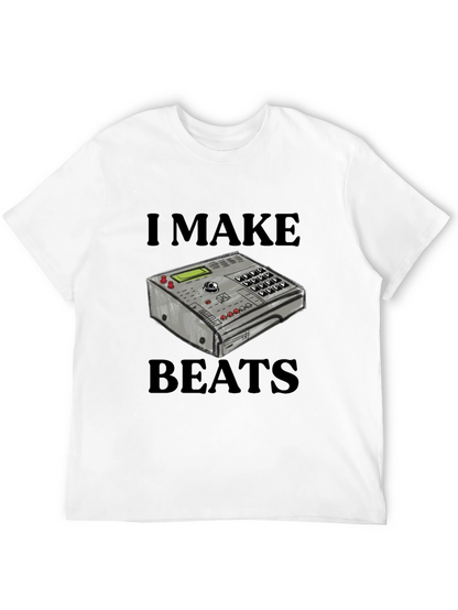 Camiseta Negra I Make Beats - Diseño Musical