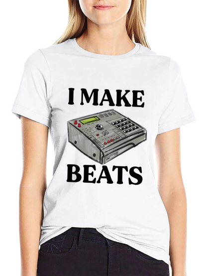 Camiseta Negra I Make Beats - Diseño Musical