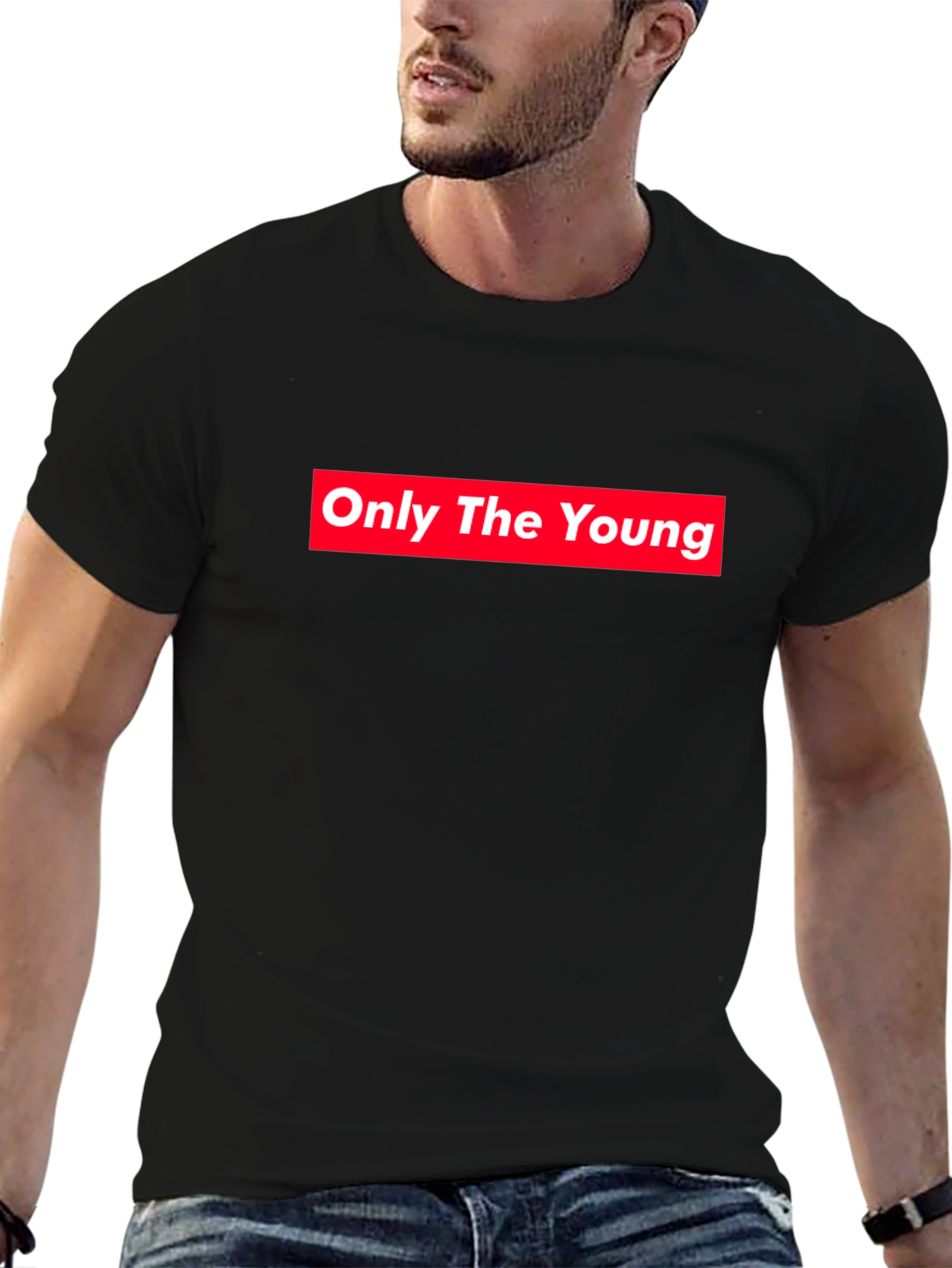 Camiseta Negra Only The Young Estilo Urbano