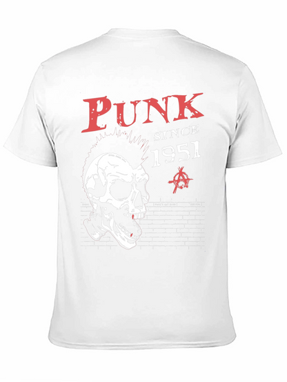 Camiseta Negra Punk Since 1951 con Calavera