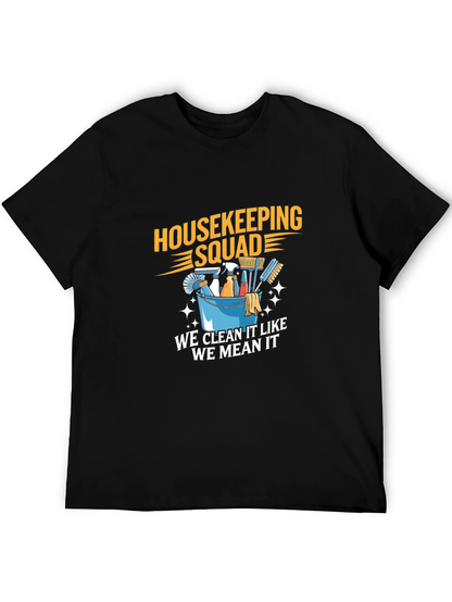 Camiseta Housekeeping Squad - Limpieza con Actitud