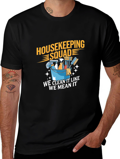 Camiseta Housekeeping Squad - Limpieza con Actitud