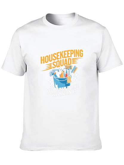 Camiseta Housekeeping Squad - Limpieza con Actitud