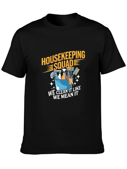 Camiseta Housekeeping Squad - Limpieza con Actitud