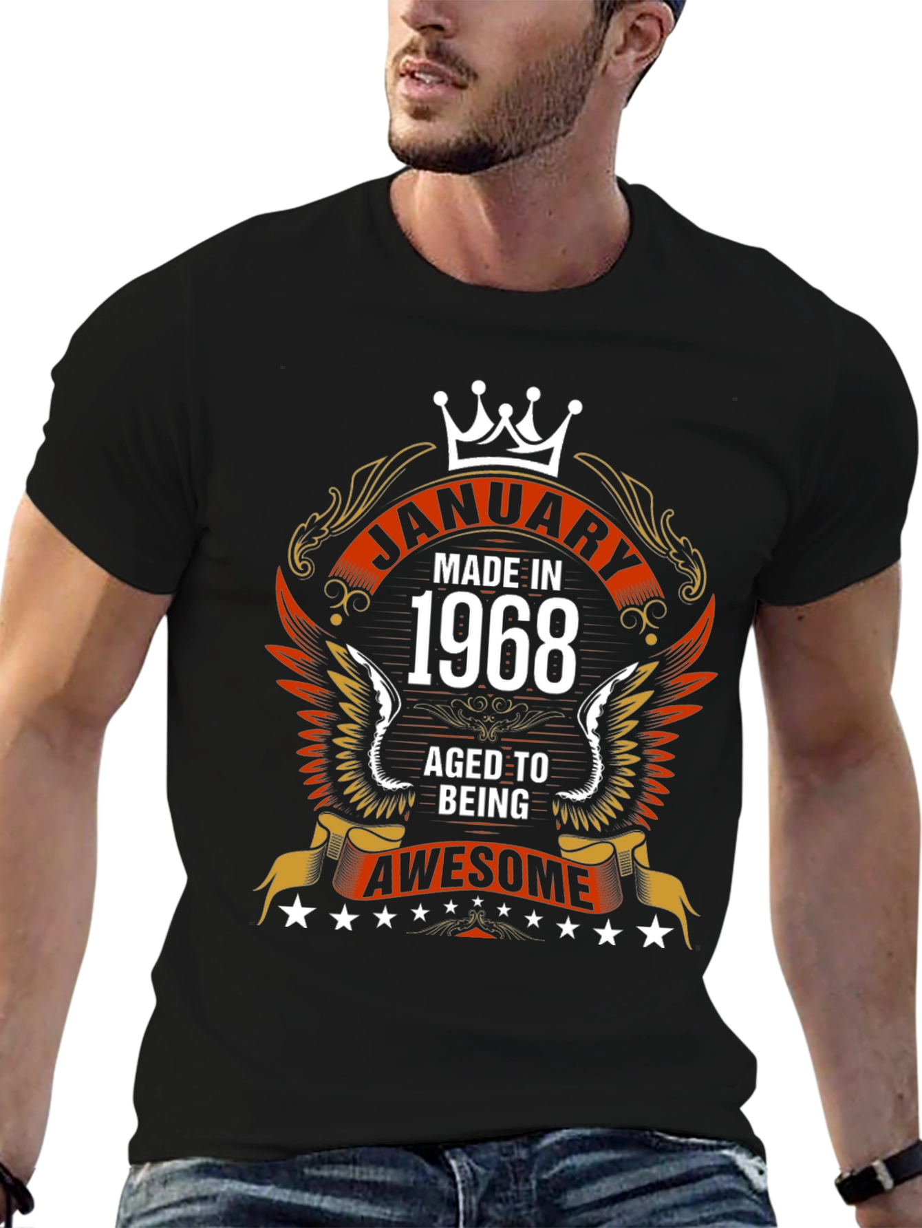 Camiseta Negra Edición Limitada Enero 1968