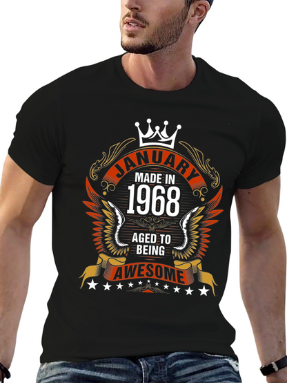 Camiseta Negra Edición Limitada Enero 1968
