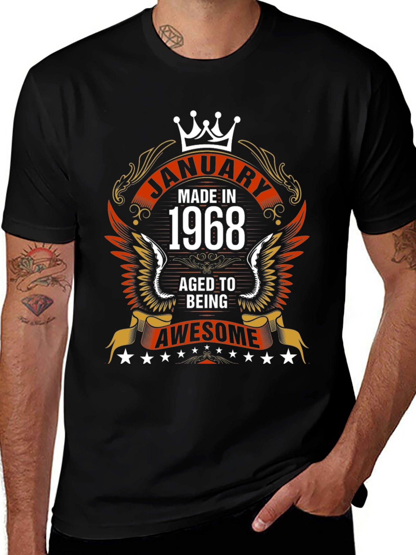 Camiseta Negra Edición Limitada Enero 1968