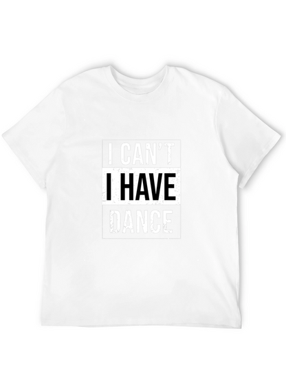 Camiseta Negra con Estampado de Baile