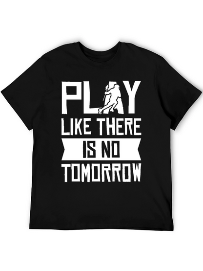 Camiseta Negra Deportiva: ¡Juega Sin Mañana!
