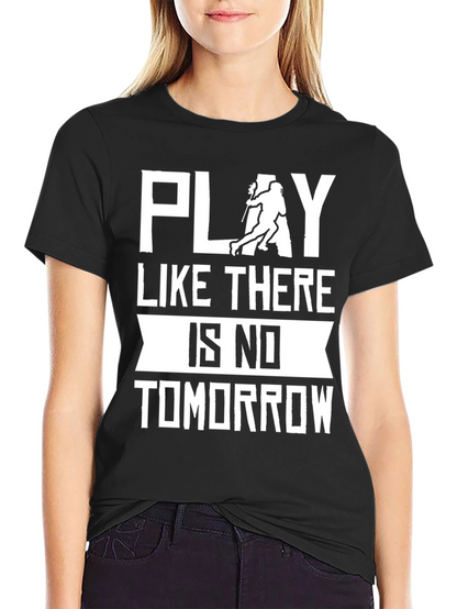 Camiseta Negra Deportiva: ¡Juega Sin Mañana!