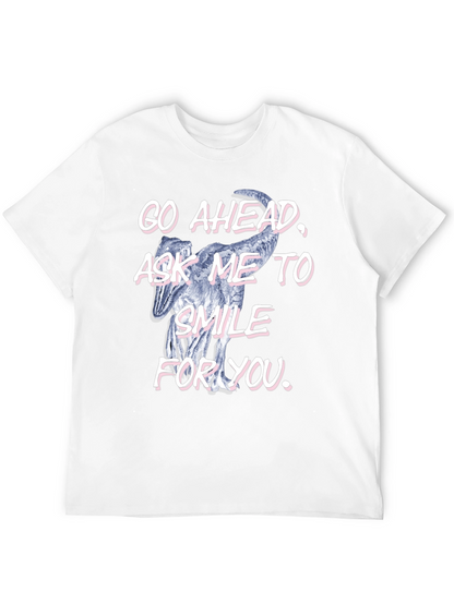 Camiseta Negra con Dinosaurio Sonriente