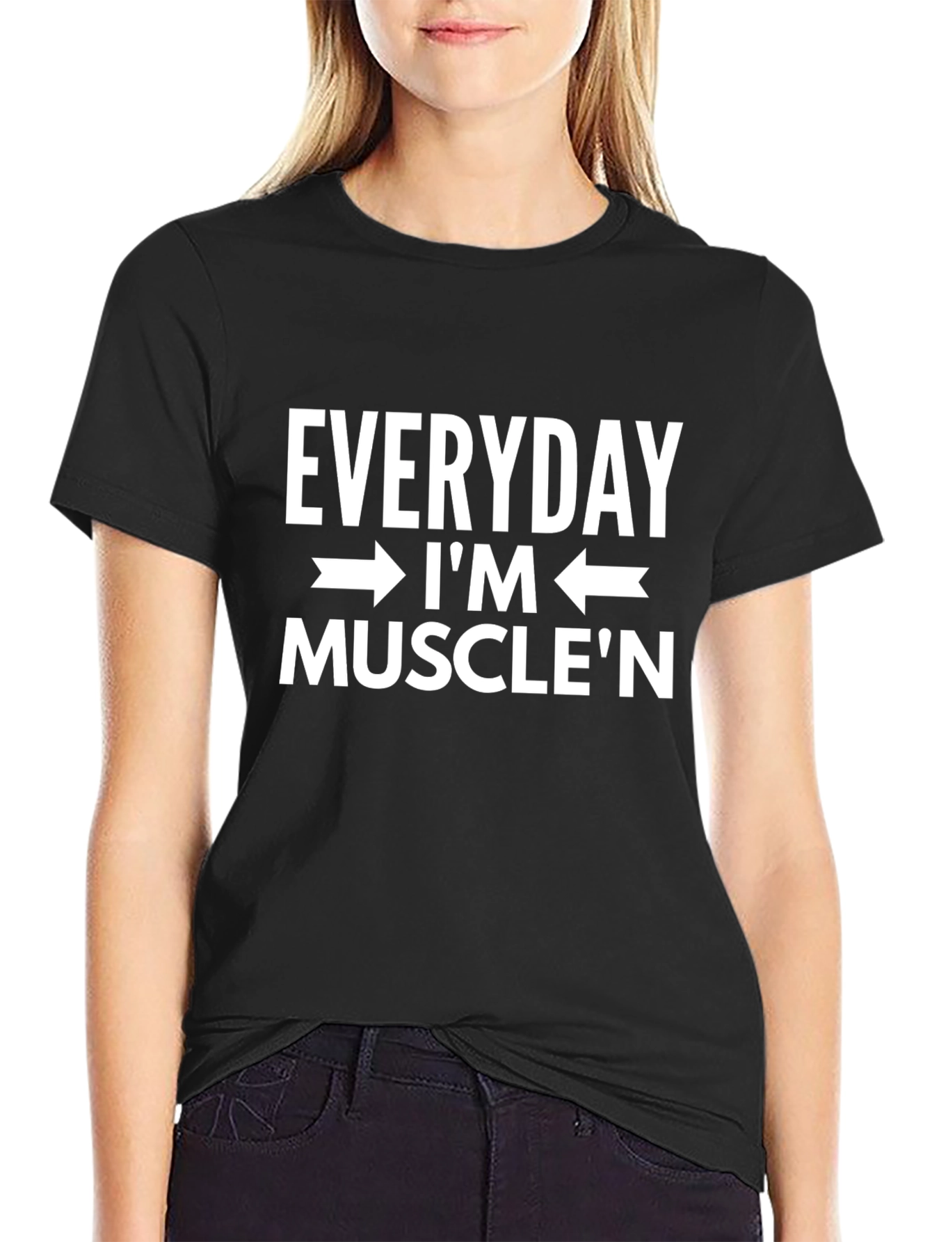 Camiseta Negra Everyday Im MuscleN