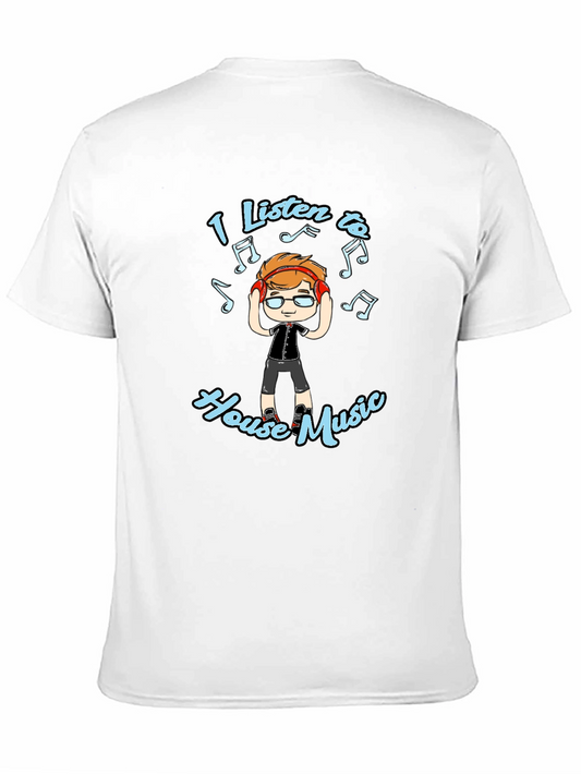 Camiseta Negra I Listen to House Music