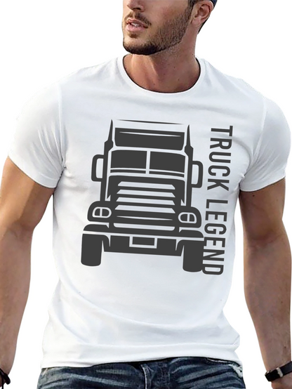 Camiseta Negra Truck Legend para Hombre