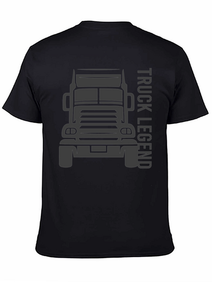 Camiseta Negra Truck Legend para Hombre