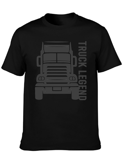 Camiseta Negra Truck Legend para Hombre