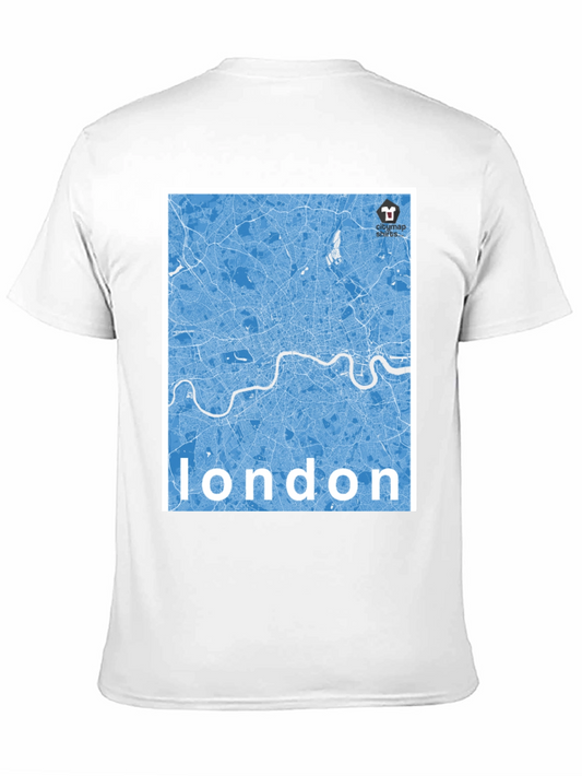 Camiseta Negra Mapa Londres - Estilo Urbano