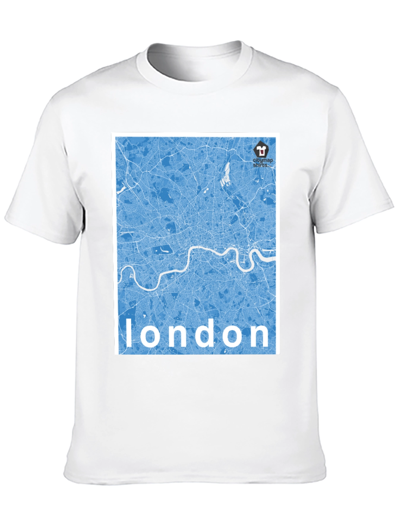 Camiseta Negra Mapa Londres - Estilo Urbano