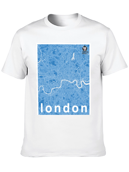 Camiseta Negra Mapa Londres - Estilo Urbano