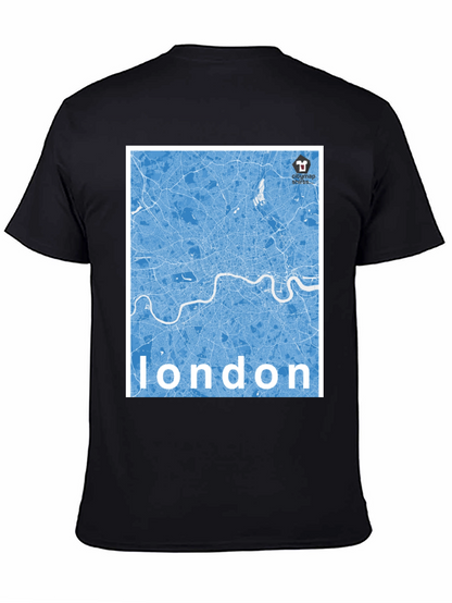 Camiseta Negra Mapa Londres - Estilo Urbano