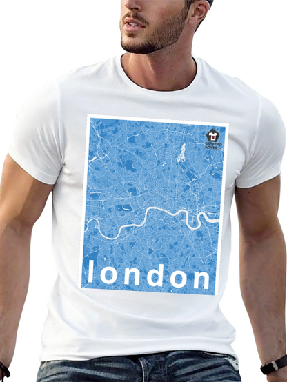 Camiseta Negra Mapa Londres - Estilo Urbano