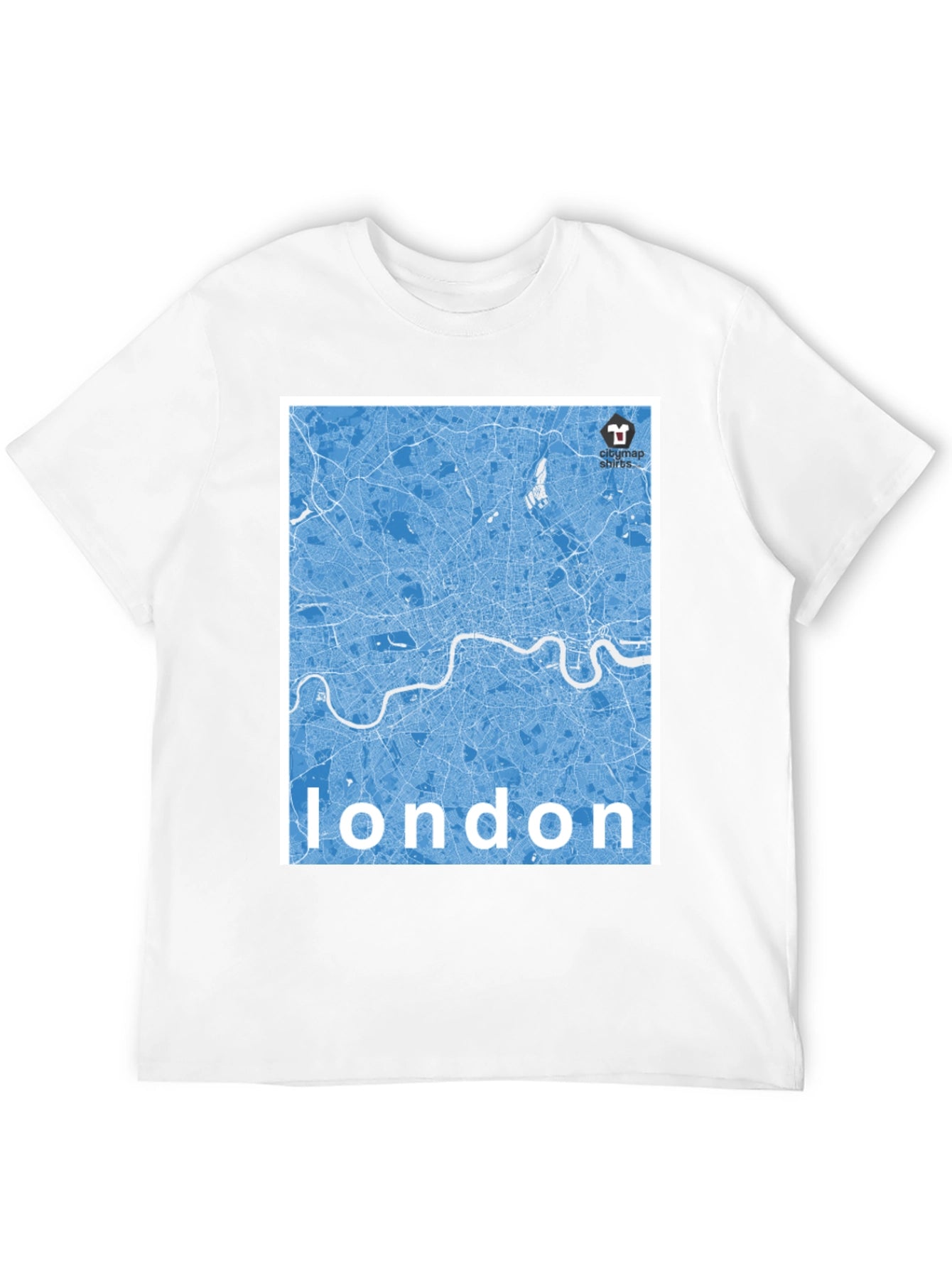Camiseta Negra Mapa Londres - Estilo Urbano