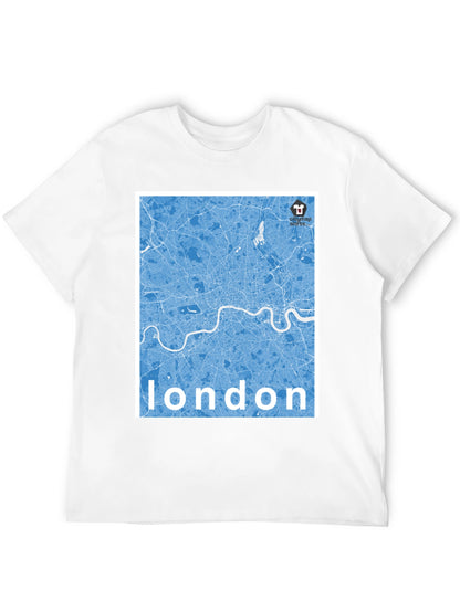 Camiseta Negra Mapa Londres - Estilo Urbano