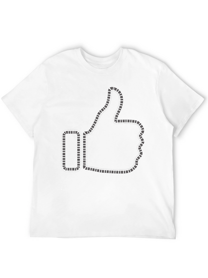 Camiseta Negra Me Gusta Teclado Piano