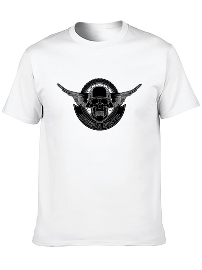 Camiseta Negra Freedom Spirit con Calavera y Alas