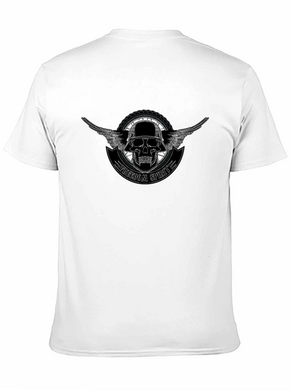 Camiseta Negra Freedom Spirit con Calavera y Alas