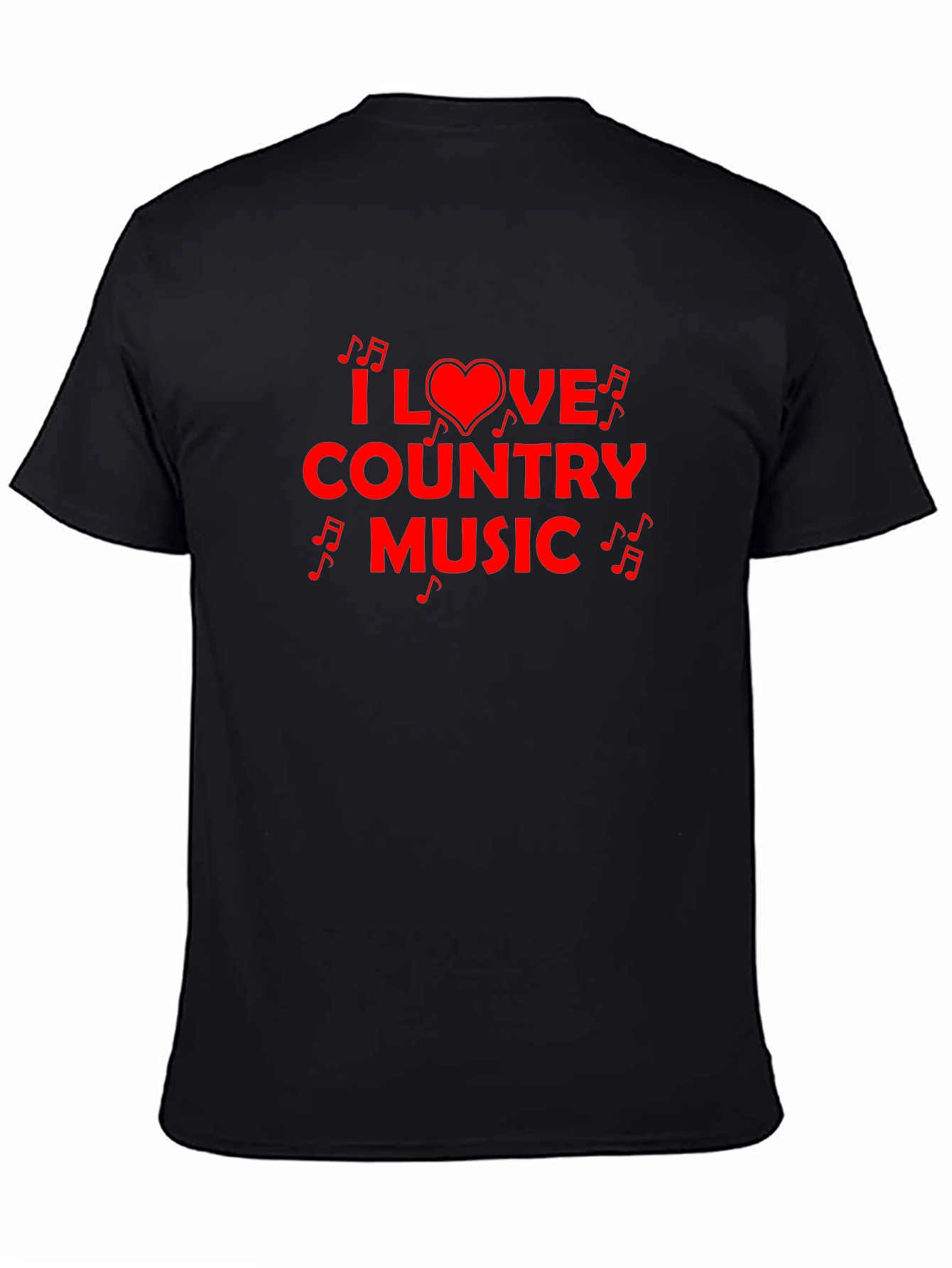 Camiseta Negra I Love Country Music
