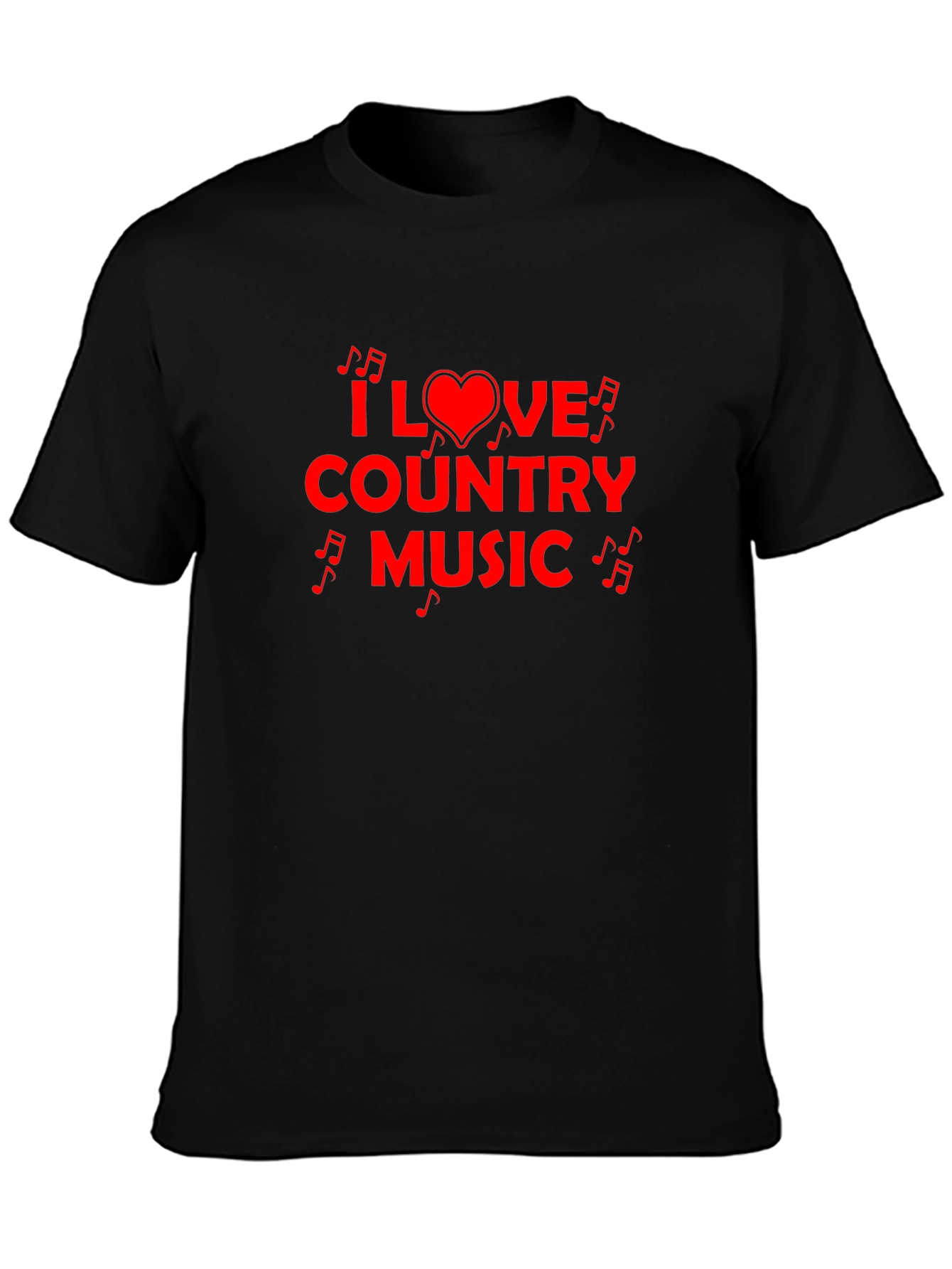 Camiseta Negra I Love Country Music