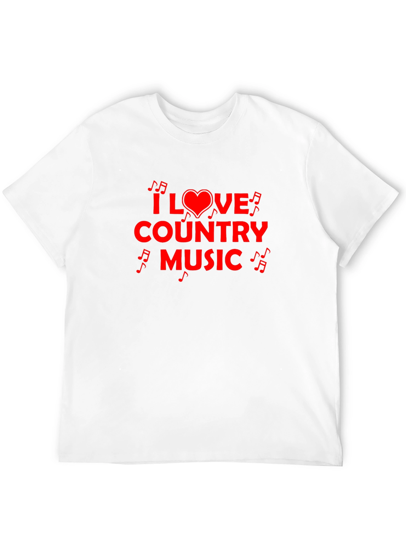 Camiseta Negra I Love Country Music