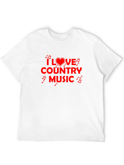 Camiseta Negra I Love Country Music