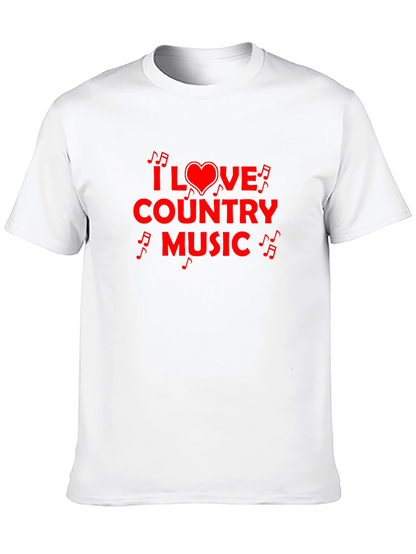 Camiseta Negra I Love Country Music
